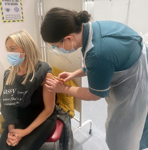 Dianne gets her vaccine